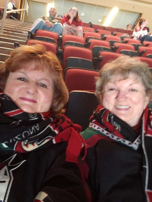 Desert Diamond Arena, section: 113, row: R, seat: 18 19
