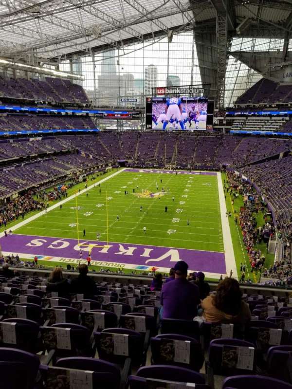 U.S. Bank Stadium, section: 222, row: 12, seat: 8