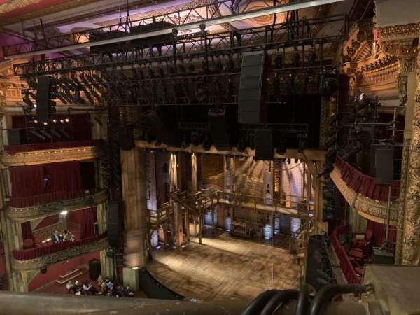 CIBC Theatre, section: Balcony R, row: A, seat: 12