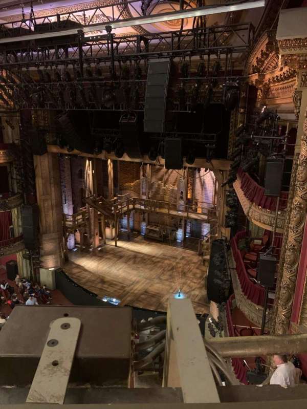 CIBC Theatre, section: Balcony R, row: A, seat: 12