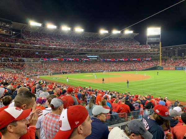 Nationals Park, section: 134, row: AA, seat: 12
