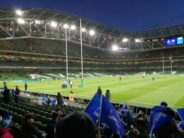 Aviva Stadium, section: 133, row: P, seat: 19