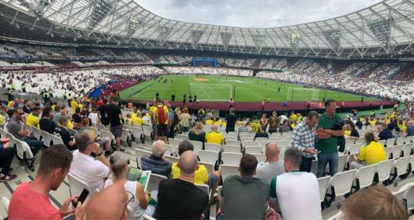 London Stadium, section: 118, row: 19, seat: 91