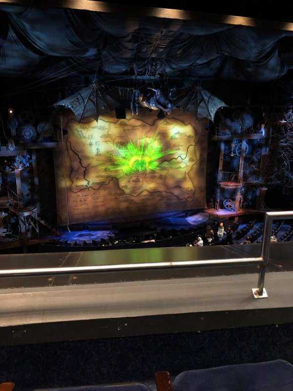 Gershwin Theatre, section: Front Mezzanine L, row: B, seat: 3