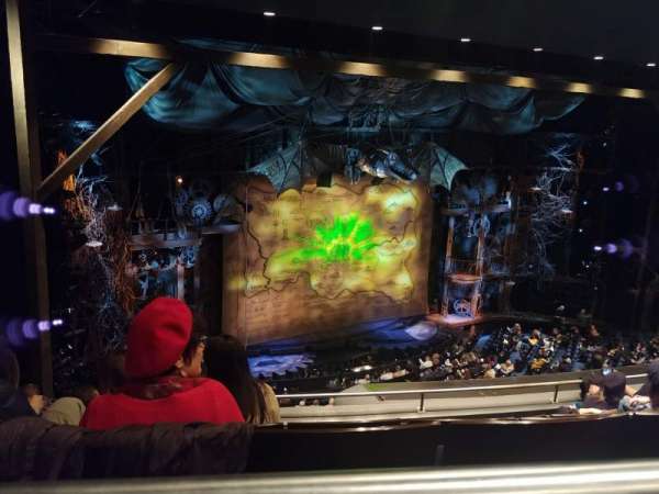 Gershwin Theatre, section: Rear Mezzanine L, row: F, seat: 31