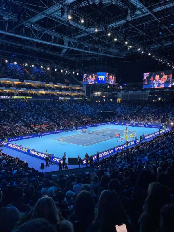 The O2, London, section: 109, row: Y, seat: 265