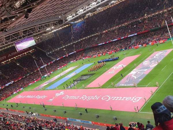 Principality Stadium, section: U25, row: 19, seat: 27