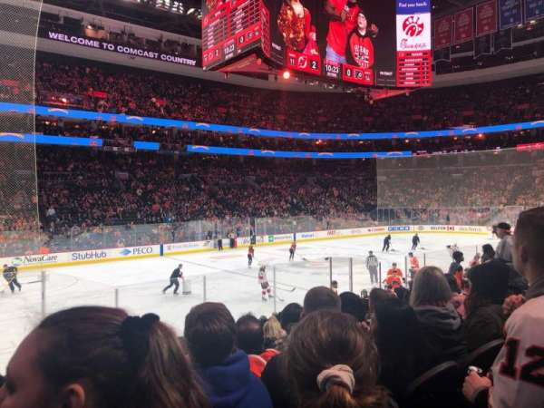 Xfinity Mobile Arena, section: 123, row: 8, seat: 10