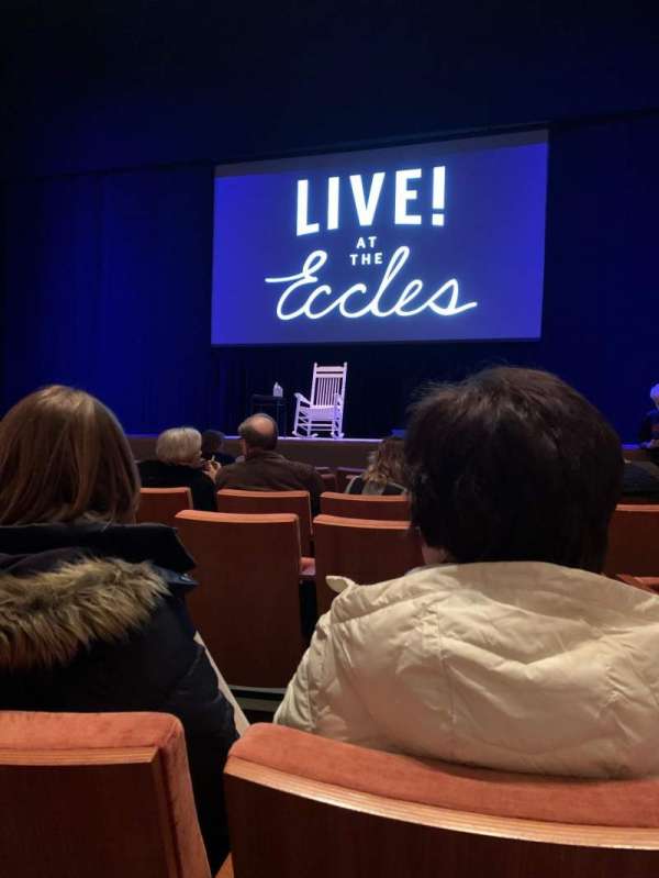Eccles Theater, section: Orchestra C, row: D, seat: 2