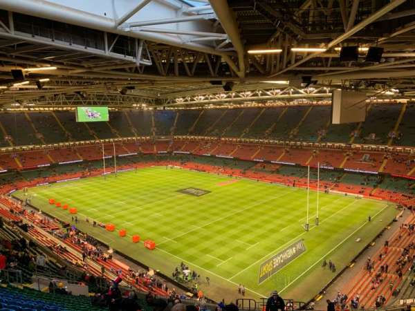 Principality Stadium, section: U4, row: 28, seat: 34