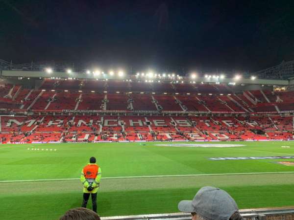 Old Trafford, section: S123, row: GG, seat: 169