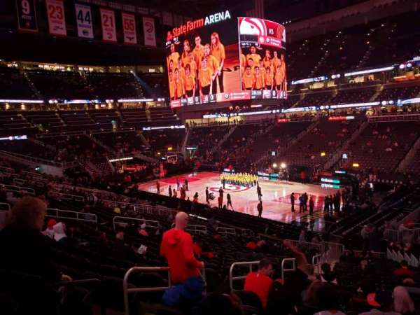 State Farm Arena, section: 106, row: std, seat: rm