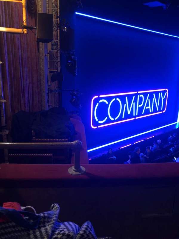 Bernard B. Jacobs Theatre, section: Mezzanine L, row: B, seat: 27