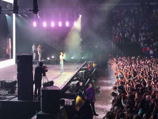 The O2, London, section: 101, row: J, seat: 15
