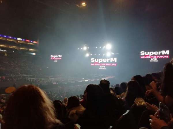 The O2, London, section: 111, row: M, seat: 330