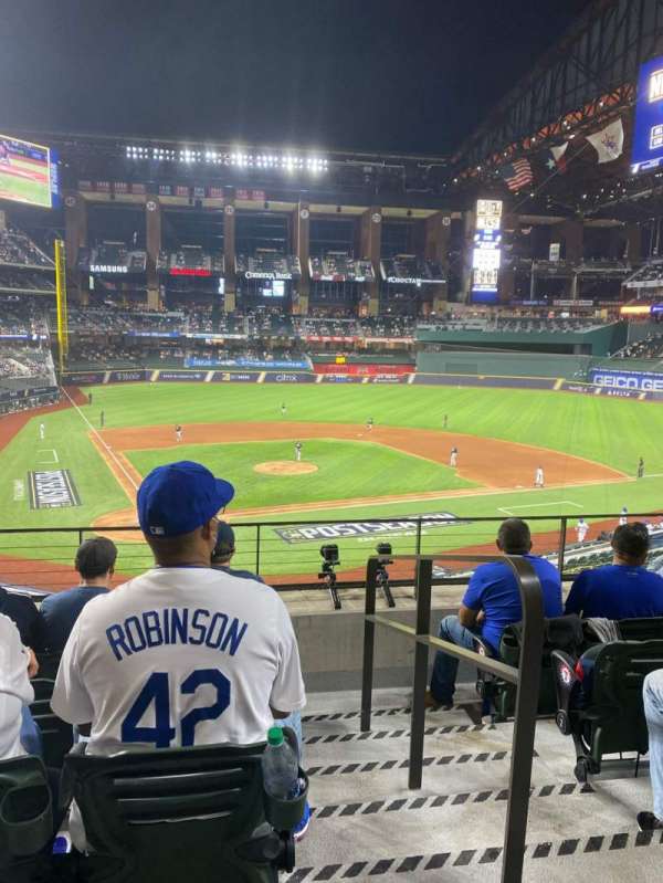 Globe Life Field, section: 116, row: 5, seat: 20