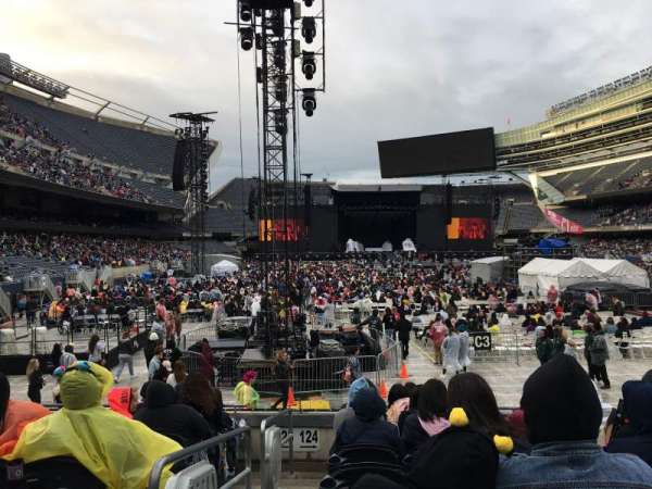 Soldier Field, section: 124, row: 8, seat: 1