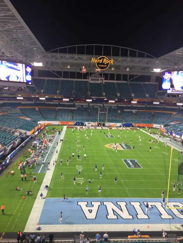 Hard Rock Stadium, section: 334, row: 1, seat: 1