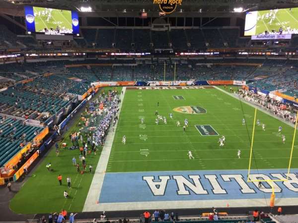 Hard Rock Stadium, section: 334, row: 1, seat: 1