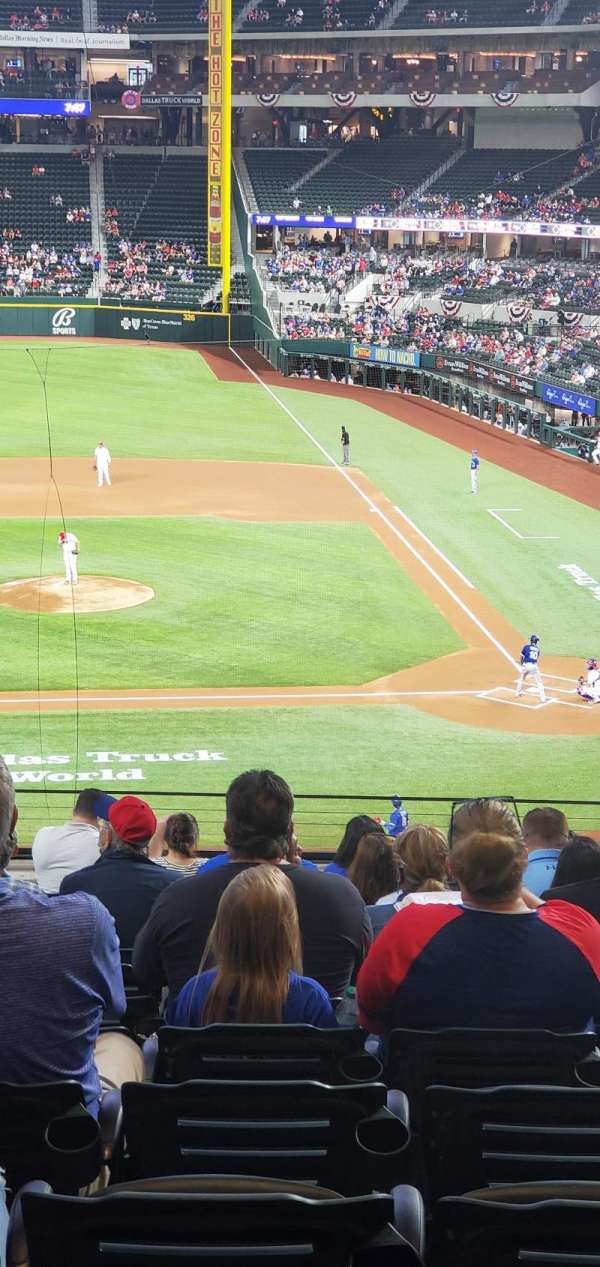Globe Life Field, section: 110, row: 13, seat: 5