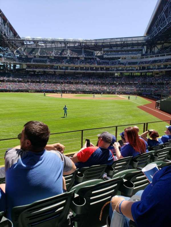 Globe Life Field, section: 32, row: 4, seat: 1