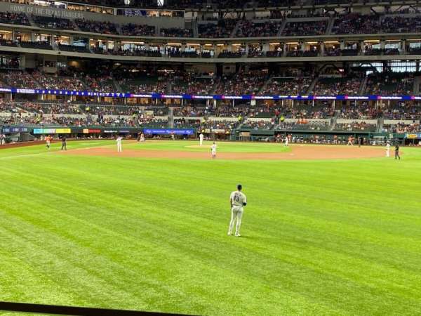 Globe Life Field, section: 130, row: 2, seat: 27
