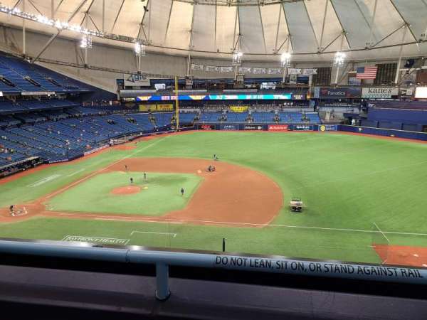 Tropicana Field, section: 314, row: B, seat: 14