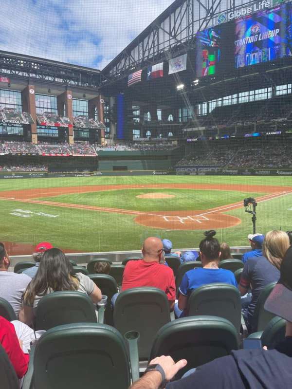 Globe Life Field, section: 13, row: 7, seat: 7