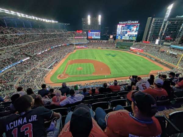 Truist Park, section: 420, row: 5, seat: 12