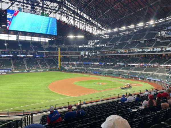 Globe Life Field, section: 106, row: 13, seat: 1
