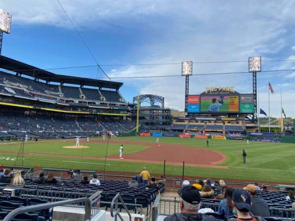 PNC Park, section: 108, row: G, seat: 23
