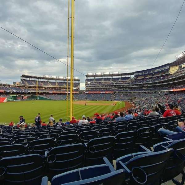Nationals Park, section: 107, row: RR, seat: 18