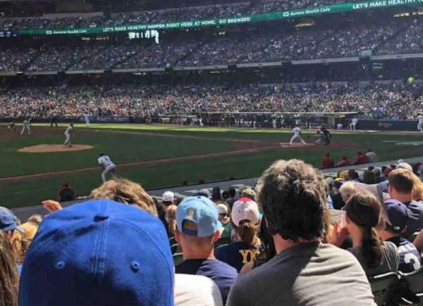 American Family Field, section: 123, row: 19, seat: 12