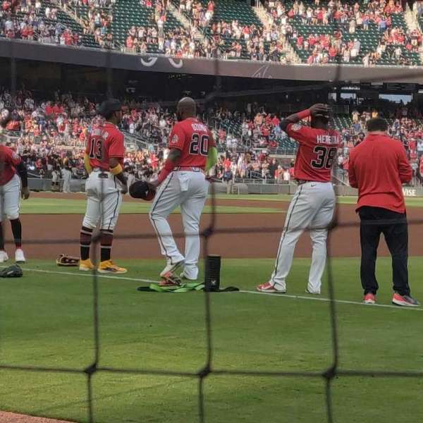 Truist Park, section: 15, row: 1, seat: 5