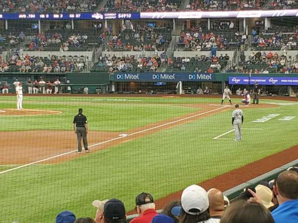 Globe Life Field, section: 3, row: 8, seat: 1