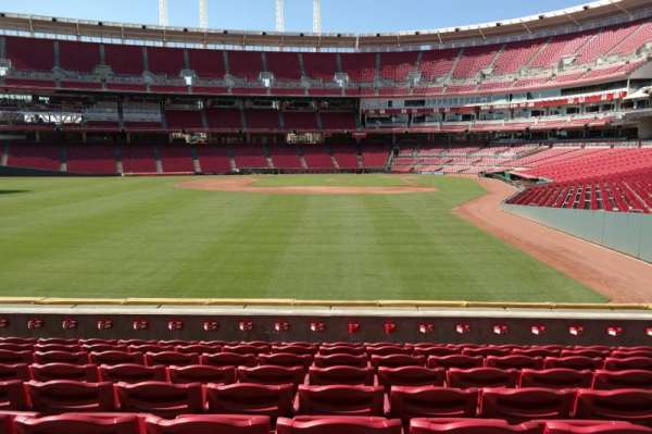 Great American Ball Park, section: 105, row: H, seat: 12