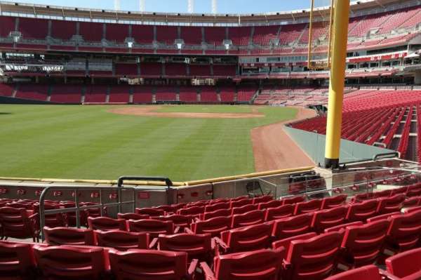 Great American Ball Park, section: 106, row: I, seat: 8