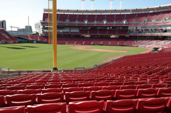 Great American Ball Park, section: 107, row: JJ, seat: 6