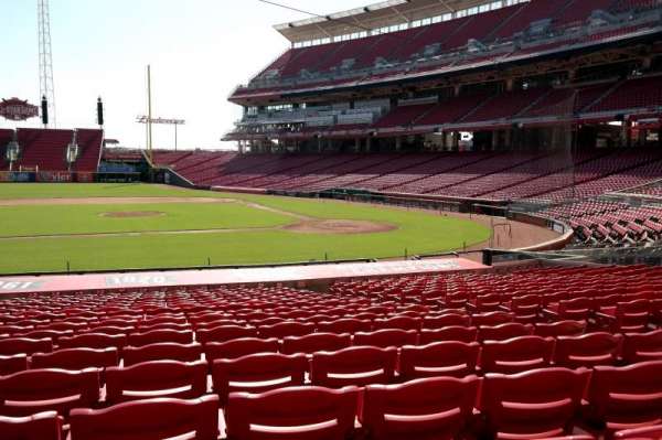 Great American Ball Park, section: 117, row: W, seat: 7