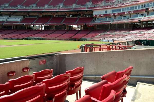 Great American Ball Park, section: 114, row: D, seat: 4