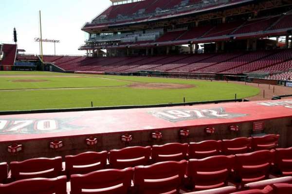 Great American Ball Park, section: 117, row: I, seat: 7