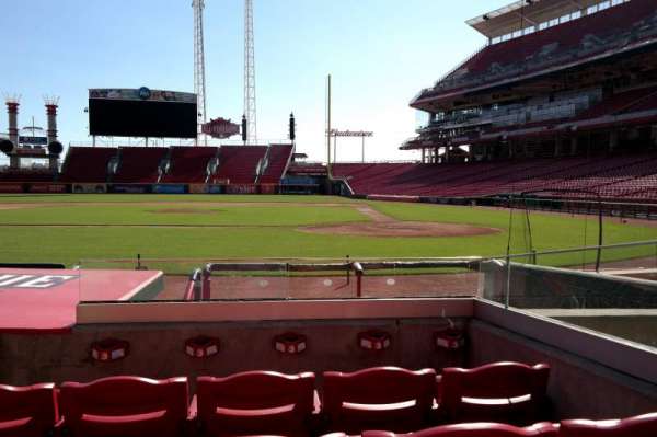 Great American Ball Park, section: 119, row: I, seat: 3