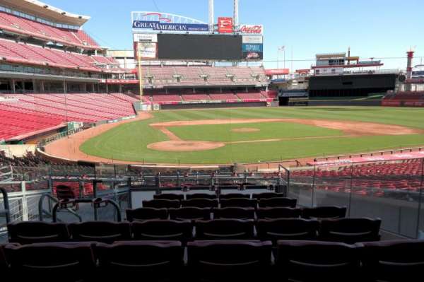 Great American Ball Park, section: 126, row: G, seat: 4