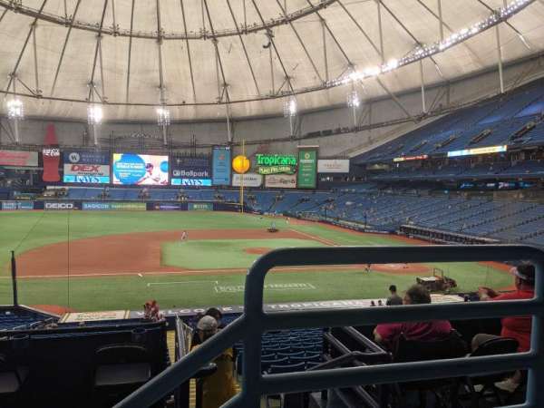 Tropicana Field, section: 117, row: PP, seat: 9