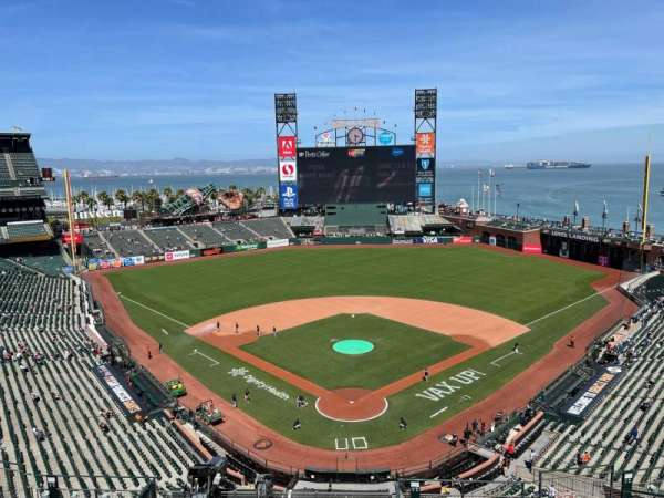 Oracle Park, section: VR315, row: 1, seat: 7