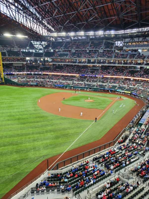 Globe Life Field, section: 203, row: 1, seat: 2