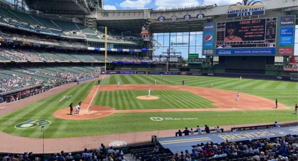 American Family Field, section: 215, row: 1, seat: 14