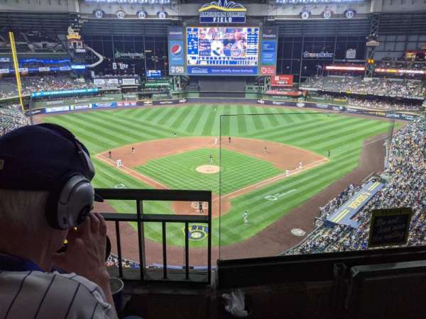 American Family Field, section: 422, row: 2, seat: 20