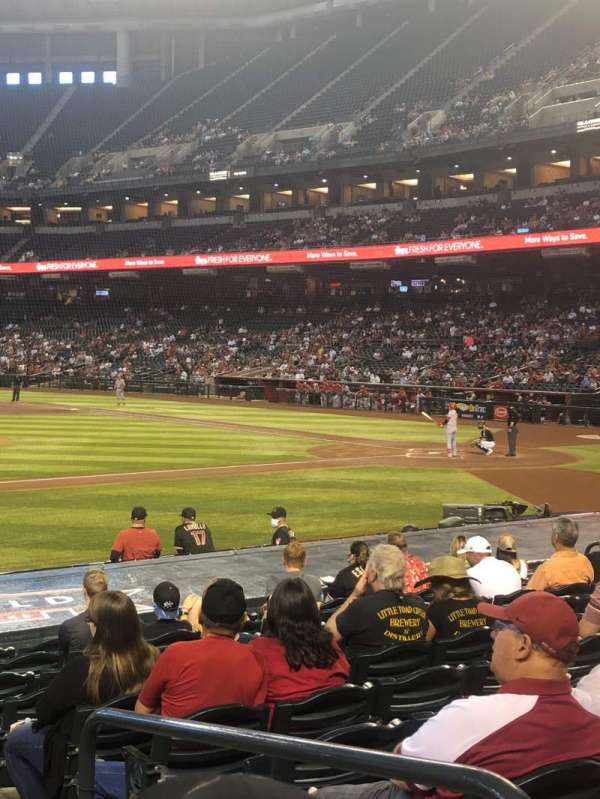 Chase Field, section: P, row: 16, seat: 2
