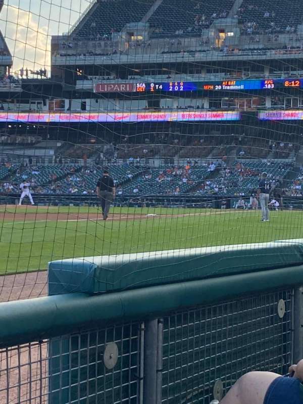 Comerica Park, section: 138, row: 2, seat: 1
